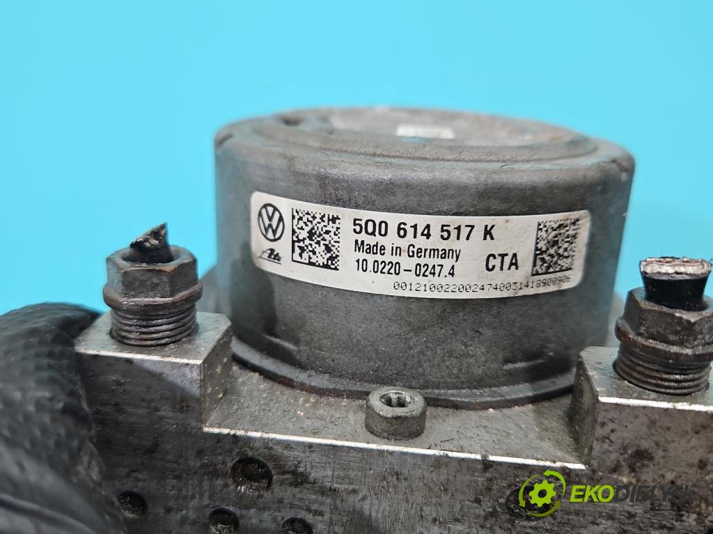 Vw Golf VII 2012-2020 1.4 TSI 122 HP manual 90 kW 1395 cm3 5- čerpadlo abs 5Q0907379L (Pumpa ABS)