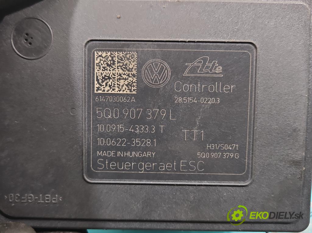 Vw Golf VII 2012-2020 1.4 TSI 122 HP manual 90 kW 1395 cm3 5- čerpadlo abs 5Q0907379L (Pumpa ABS)