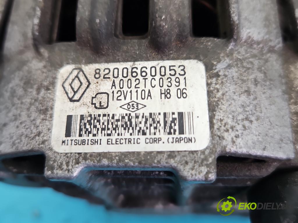 Dacia Logan I 2005-2014 1.4 8V 72 HP manual 53 kW 1390 cm3 4- Alternator 8200660053 (Alternátor)