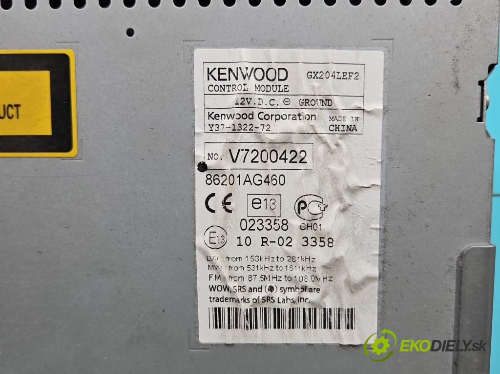 Subaru Legacy IV 2004-2009 2.0 boxer 165 HP manual 121 kW 1994 cm3 5- Radio originál V7200422