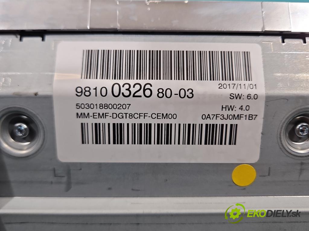 Peugeot 3008 II 2016-2023 2.0 hdi 150 HP manual 110 kW 1997 cm3 5- Zobrazit: 9810032680 (Prístrojová doska)