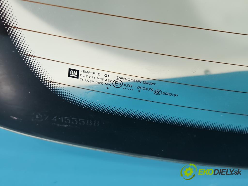 Opel Corsa D 2006-2014 1,3.0 cdti 90 hp manual 66 kW 1248 cm3 5- sklo zadní  (Zadní sklo)