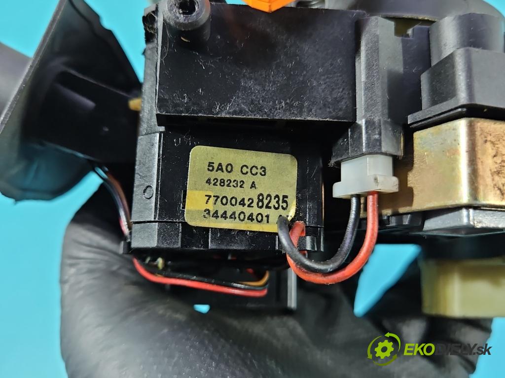 Renault Megane I 1995-2003 1.6 16V 107 HP manual 79 kW 1598 cm3 4- prepínač komplex: 7700428235 (Prepínacie páčky pod volantom)