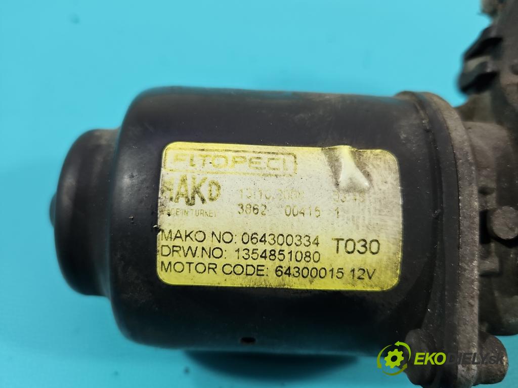 Citroen Nemo 2007-2017 1.4 hdi 68 hp manual 50 kW 1400 cm3 5- motor stěračů přední 1354851080