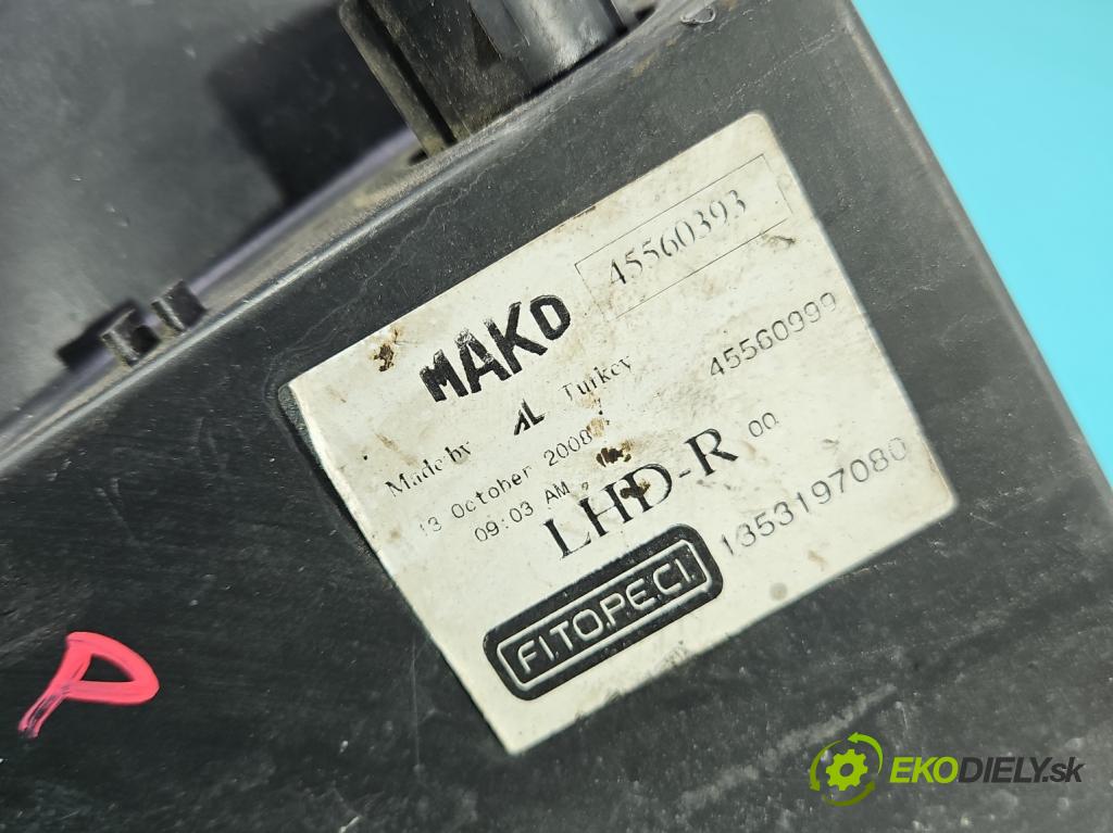 Citroen Nemo 2007-2017 1.4 hdi 68 HP manual 50 kW 1400 cm3 5- Reflektor: pravý 1353197080 (Svetlo predné pravé)