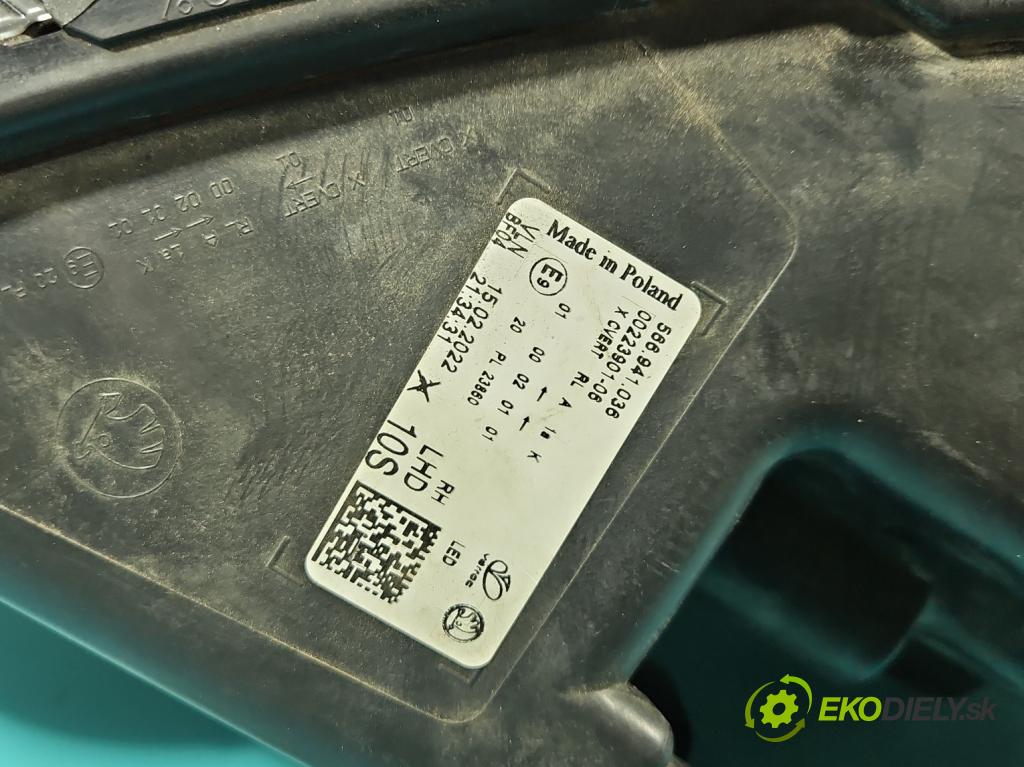 Skoda Kodiaq I 2.0 TSI 190 HP automatic 140 kW 1984 cm3 5- Reflektor: pravý 566941036 (Svetlo predné pravé)