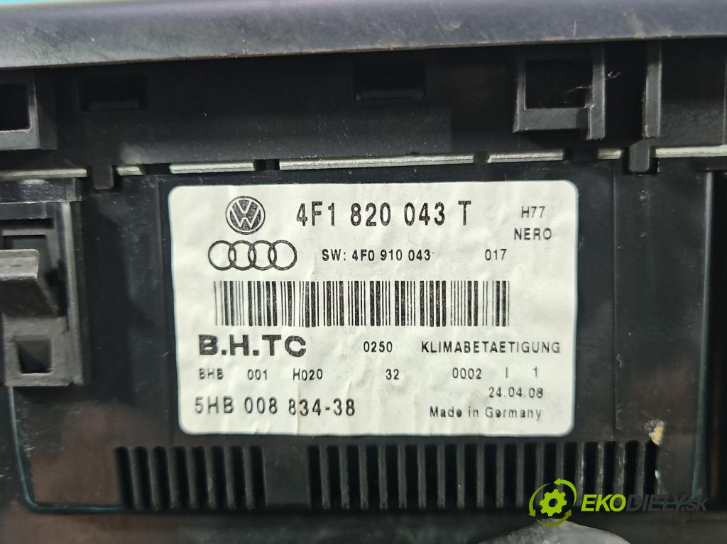 Audi A6 C6 2004-2011 2.0 tdi 140 HP automatic 103 kW 1968 cm3 4- panel kúrenia 4F1820043T