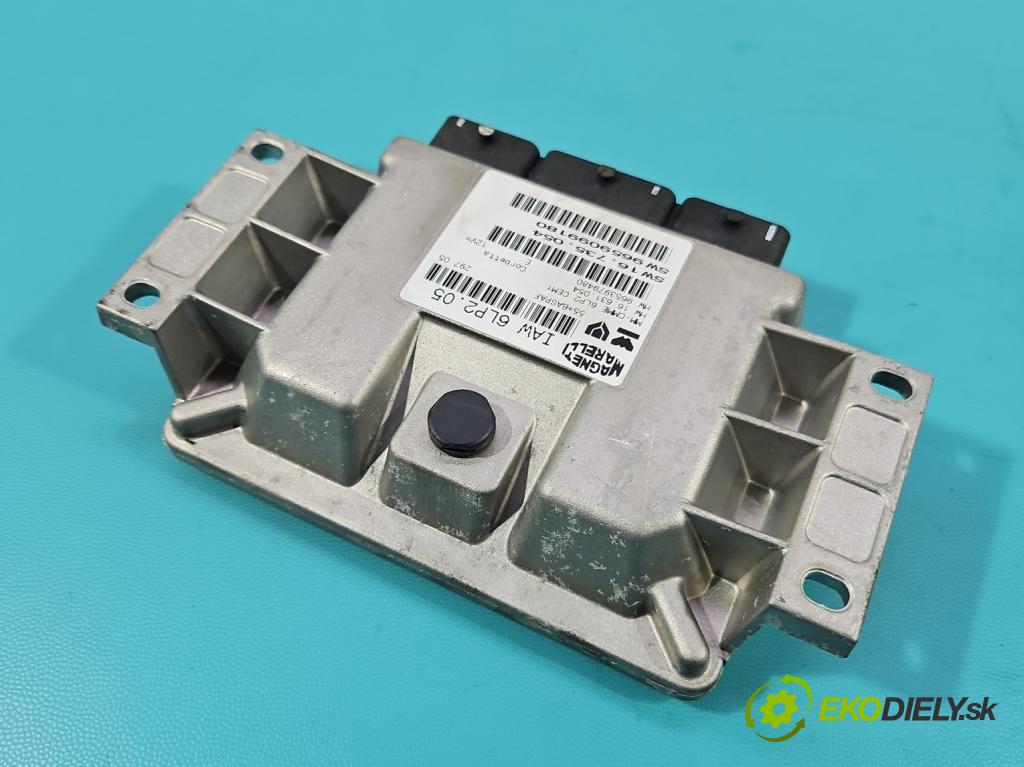 Citroen C4 I 2004-2011 1.4 16V 88 HP manual 65 kW 1360 cm3 5- riadiaca jednotka motora 9659099180