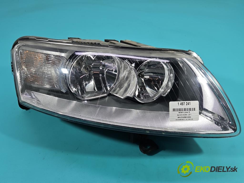 Audi A6 C6 2004-2011 2.0 tdi 140 HP automatic 103 kW 1968 cm3 4- Reflektor: pravý 4F0941004 (Svetlo predné pravé)