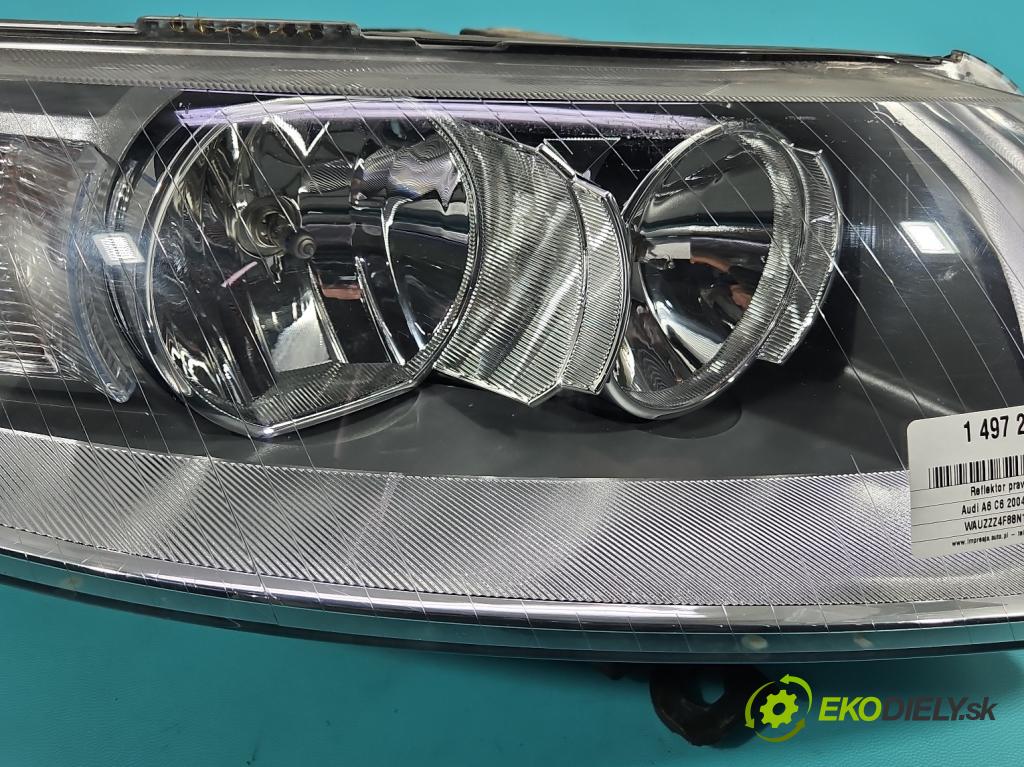 Audi A6 C6 2004-2011 2.0 tdi 140 HP automatic 103 kW 1968 cm3 4- Reflektor: pravý 4F0941004 (Svetlo predné pravé)