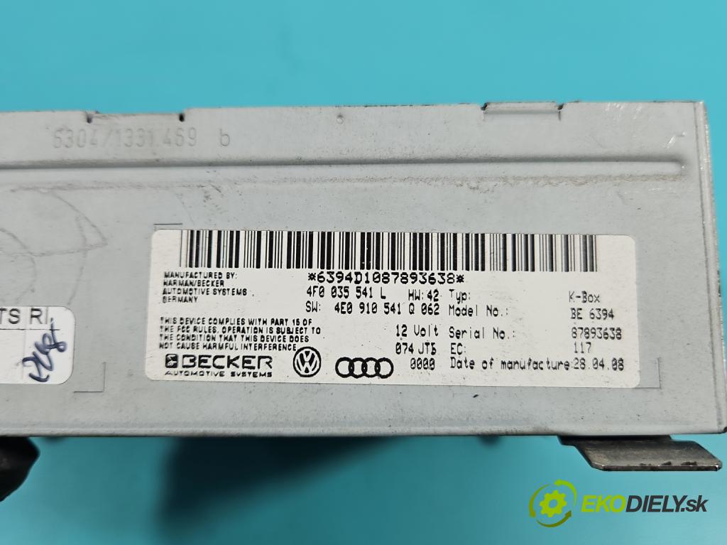 Audi A6 C6 2004-2011 2.0 tdi 140 hp automatic 103 kW 1968 cm3 4- řídící jednotka 4F0035541L