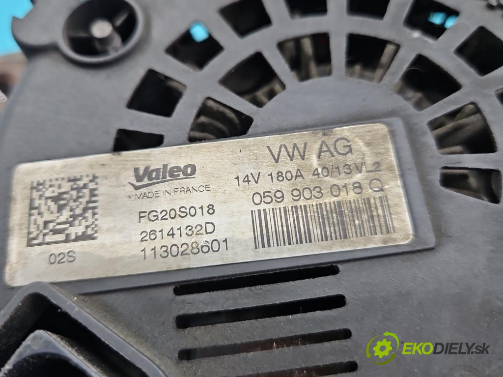 Audi A6 C7 2011-2018 3.0 TDI 313 HP automatic 230 kW 2967 cm3 5- Alternator 059903018Q (Alternátor)