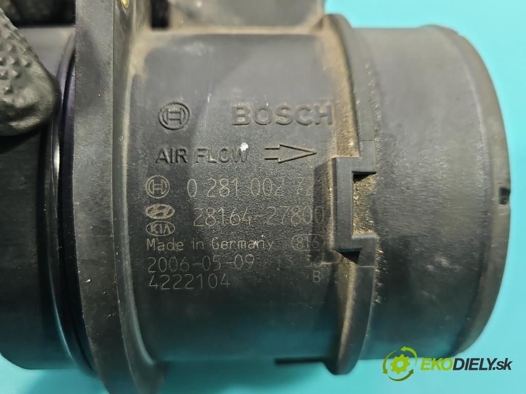 Kia Carnival II 2005-2014 2.9 crdi 185 HP manual 136 kW 2902 cm3 5- průtokoměr: 0281002721 (Váha vzduchu)