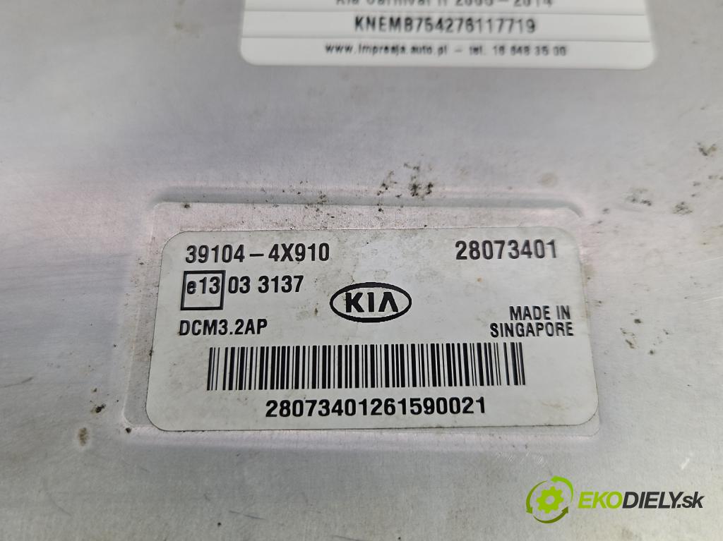 Kia Carnival II 2005-2014 2.9 crdi 185 HP manual 136 kW 2902 cm3 5- riadiaca jednotka motora 39104-4X910
