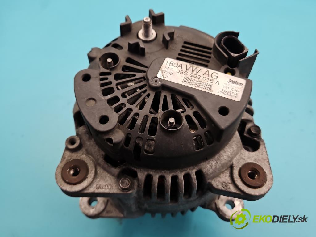 Audi A6 C6 2004-2011 2.0 tdi 140 HP automatic 103 kW 1968 cm3 4- Alternator 03G903016A (Alternátor)