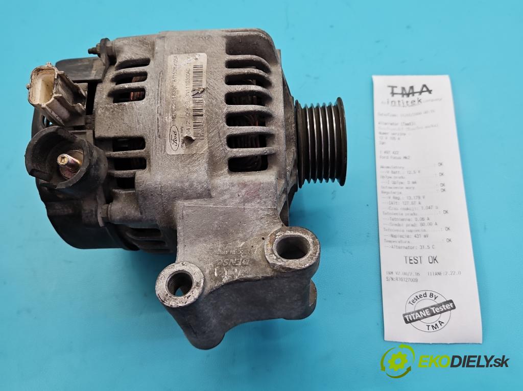 Ford Focus Mk2 2004-2011 1.6 16V 116 HP manual 85 kW 1596 cm3 5- Alternator 3N1110300AC (Alternátor)
