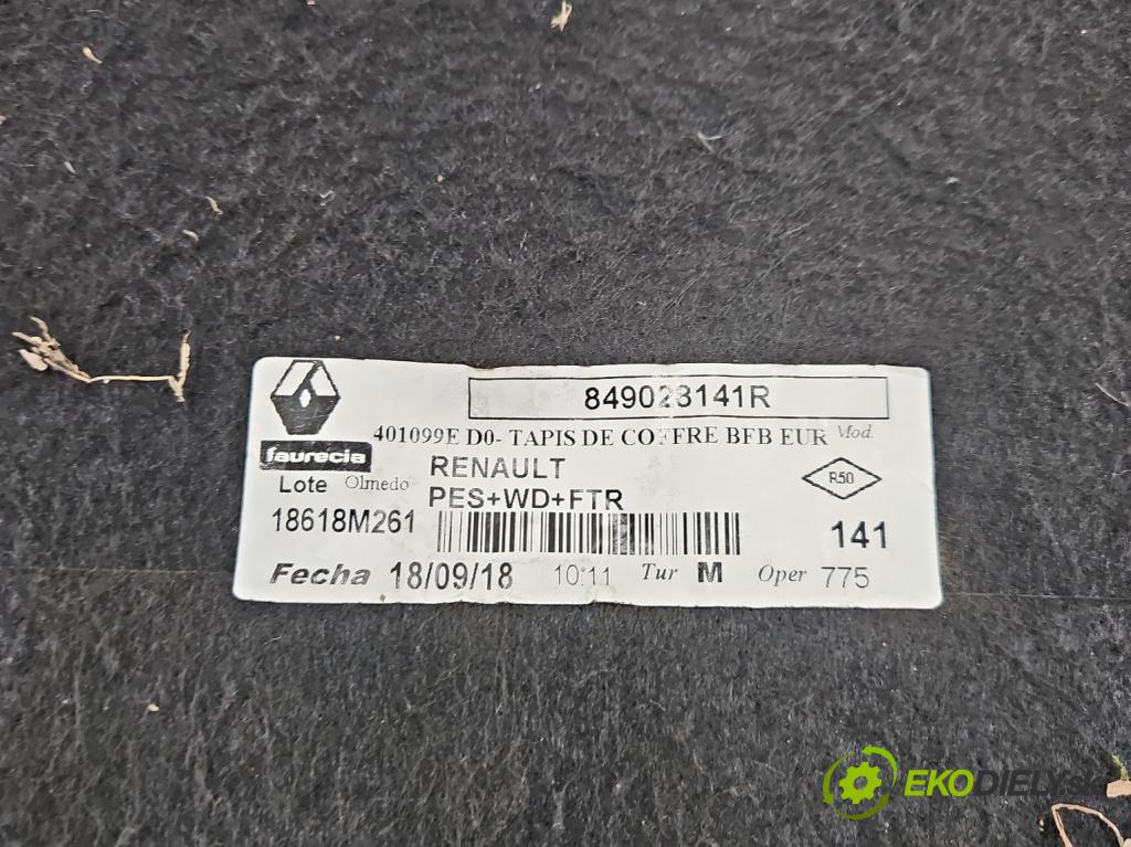 Renault Megane IV 2016-2024 1.3 116 hp manual 85 kW 1332 cm3 5- koberec do auta kufra: 849028141R