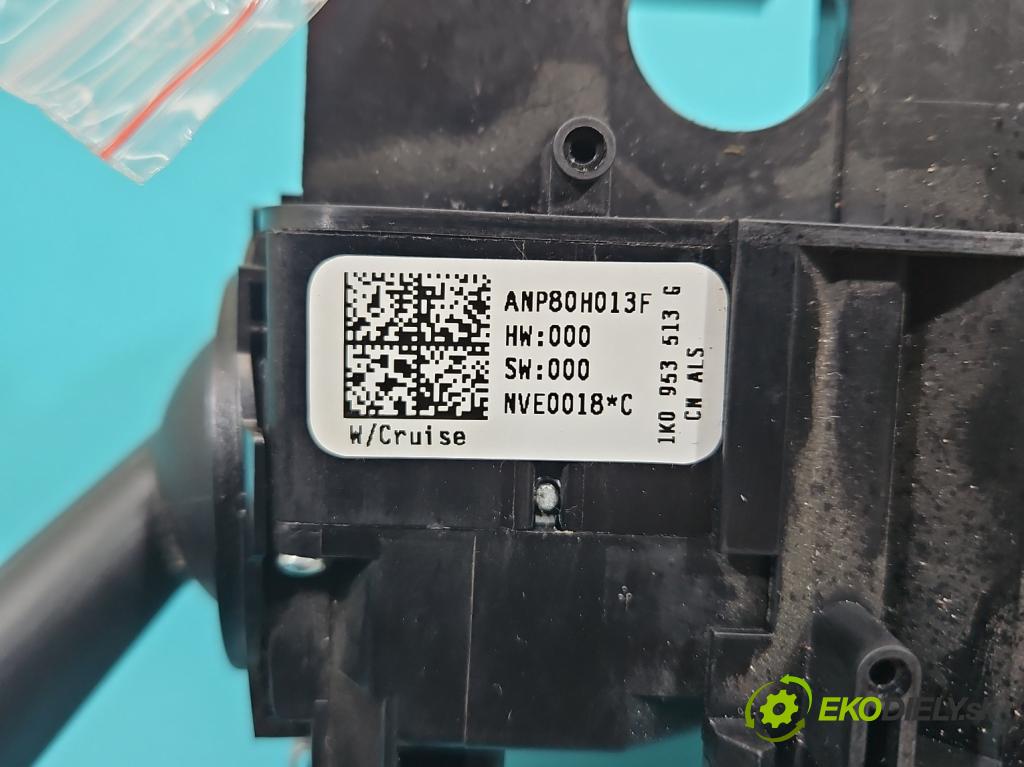 Vw Tiguan I 2007-2016 2.0 TDI 140 HP manual 103 kW 1968 cm3 5- prepínač komplex: 1K0953503EP (Prepínacie páčky pod volantom)