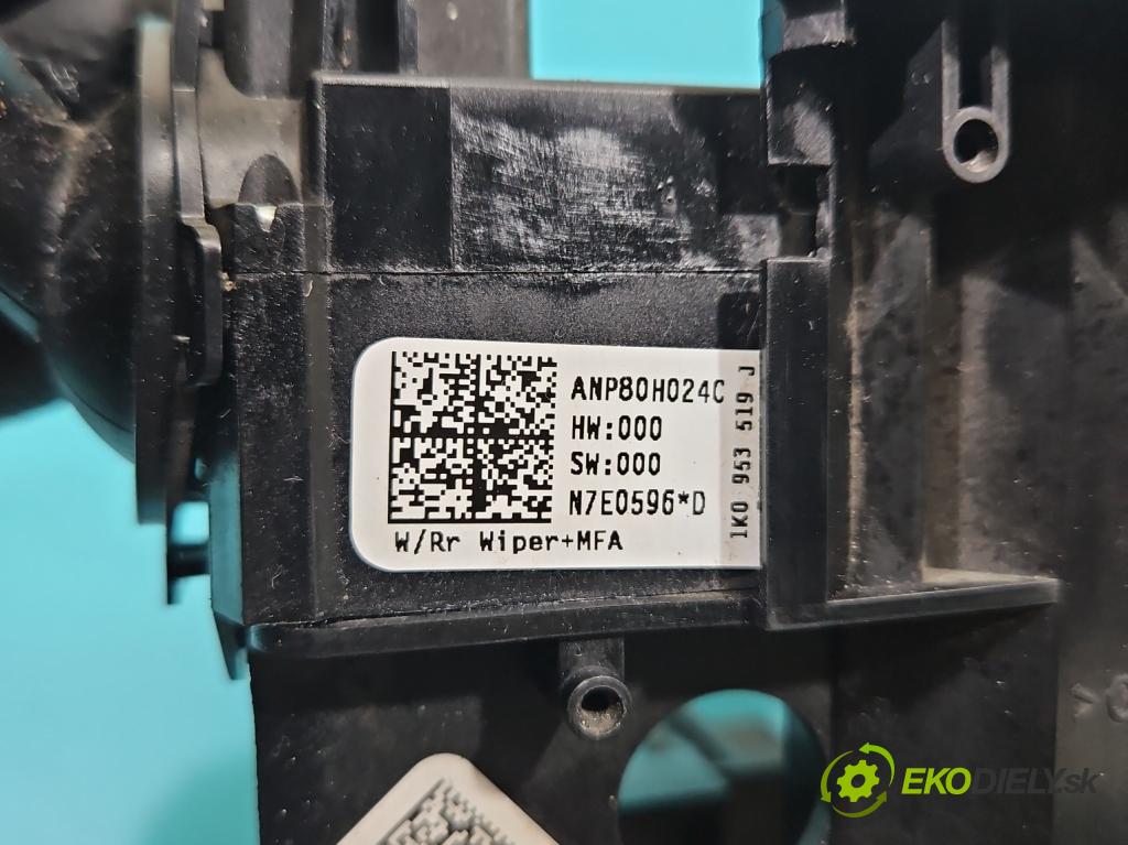 Vw Tiguan I 2007-2016 2.0 TDI 140 HP manual 103 kW 1968 cm3 5- prepínač komplex: 1K0953503EP (Prepínacie páčky pod volantom)