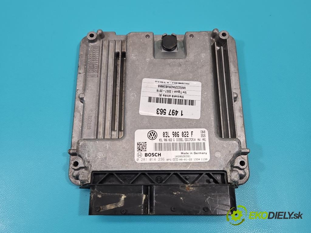 Vw Tiguan I 2007-2016 2.0 TDI 140 HP manual 103 kW 1968 cm3 5- riadiaca jednotka motora 03L906022F