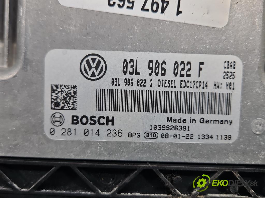 Vw Tiguan I 2007-2016 2.0 TDI 140 HP manual 103 kW 1968 cm3 5- riadiaca jednotka motora 03L906022F