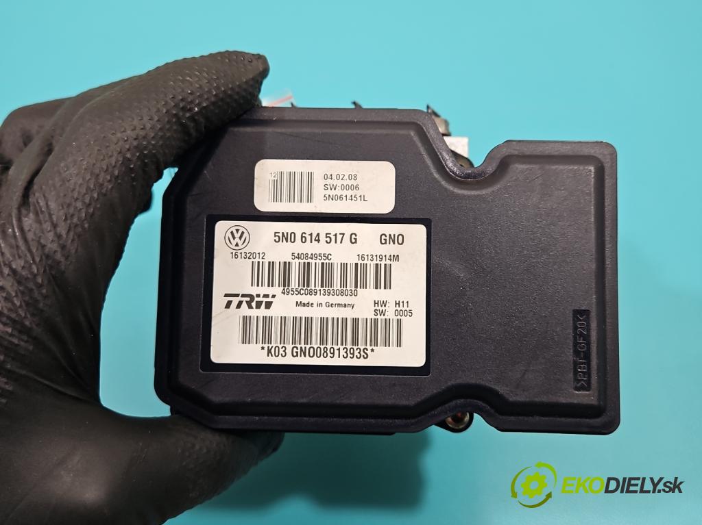 Vw Tiguan I 2007-2016 2.0 TDI 140 HP manual 103 kW 1968 cm3 5- čerpadlo abs 5N0614517G (Pumpa ABS)