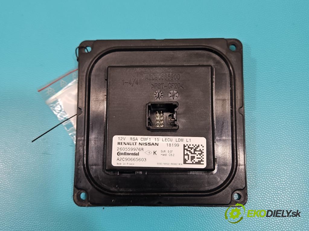 Renault Megane IV 2016-2024 1.3 116 HP manual 85 kW 1332 cm3 5- střídač: xenon A2C90665603 (Riadiaca jednotka xenónu)