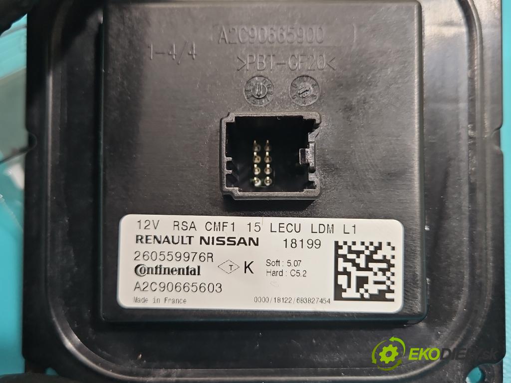 Renault Megane IV 2016-2024 1.3 116 HP manual 85 kW 1332 cm3 5- střídač: xenon A2C90665603 (Riadiaca jednotka xenónu)