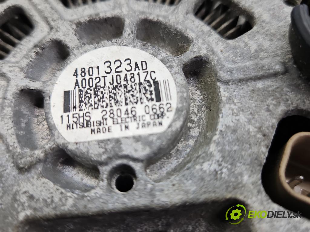 Jeep Compass I 2006-2016 2.0 16V 156 HP manual 115 kW 1998 cm3 5- Alternator 4801323AD (Alternátor)