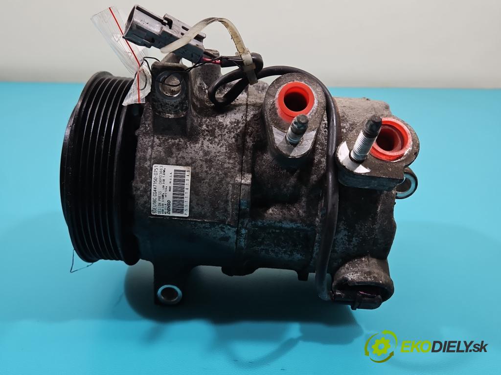 Jeep Compass I 2006-2016 2.0 16V 156 HP manual 115 kW 1998 cm3 5- Kompresor: klimatizácie 447150-0751 (Kompresor klimatizácie)