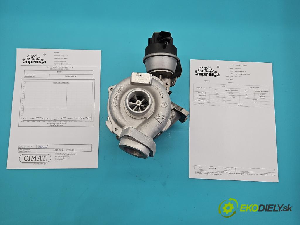 Audi Q5 2008-2016 2.0 tdi 170 hp automatic 125 kW 1968 cm3 5- Turbodmychadlo repasováno BV43A-0189