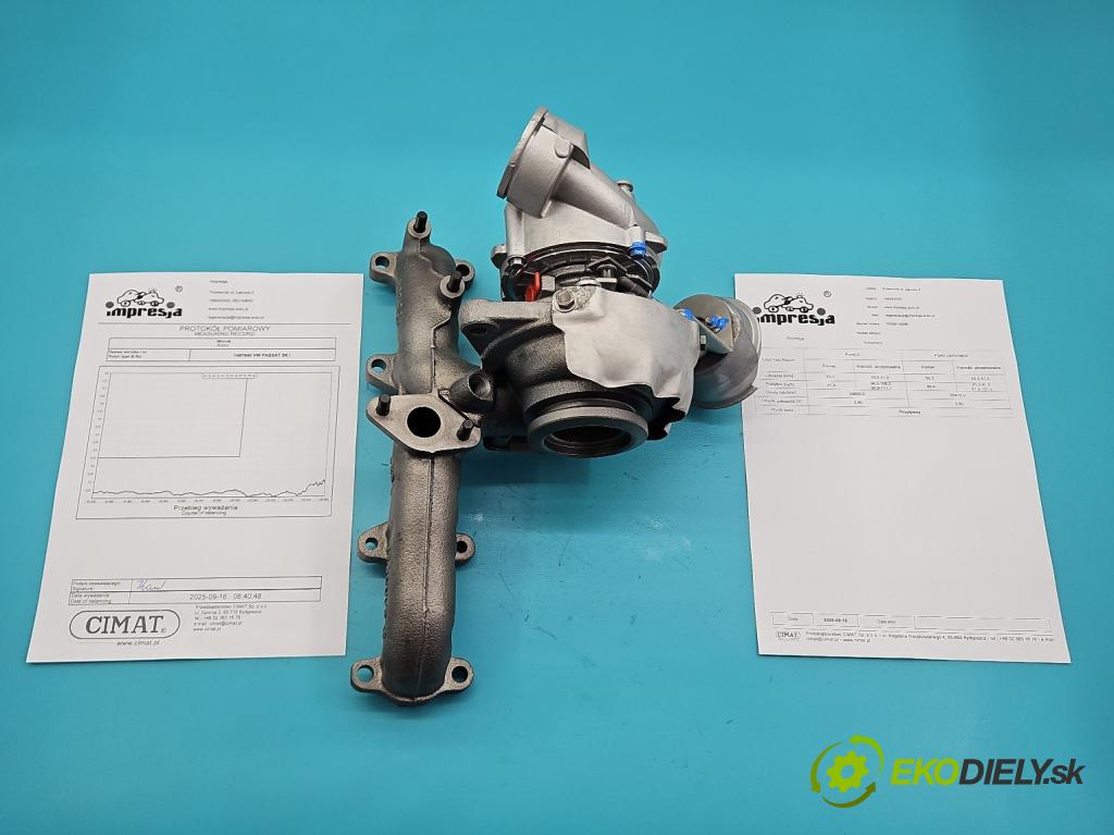 Vw Passat B6 2005-2010 2.0 tdi 140 hp manual 103 kW 1968 cm3 5- Turbodmychadlo repasováno 765261-6