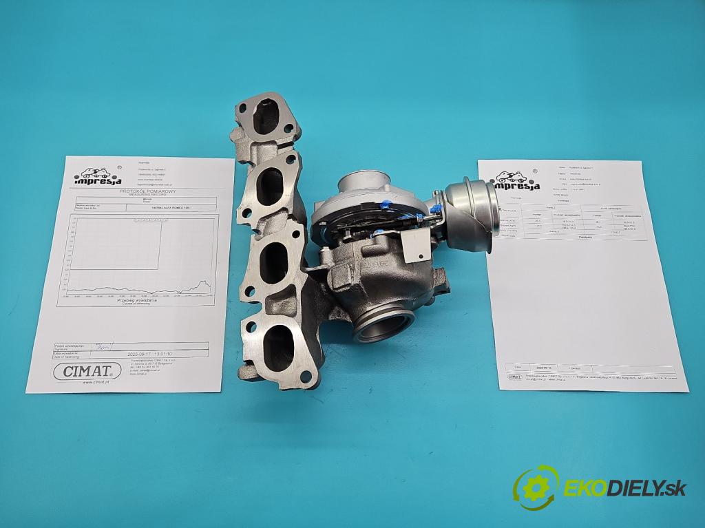 Alfa romeo 159 1.9 JTD 150 hp manual 110 kW 1910 cm3 4- Turbodmychadlo repasováno 773721-1