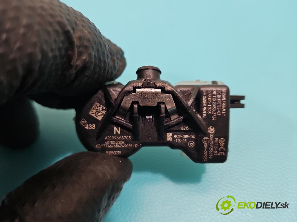 Renault Megane IV 2016-2024 1.3 116 hp manual 85 kW 1332 cm3 5- snímač tlaku pneumatika A2C99668703 (Snímač tlaku v pneumatice)