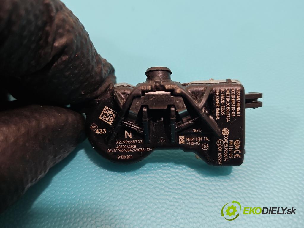 Renault Megane IV 2016-2024 1.3 116 hp manual 85 kW 1332 cm3 5- snímač tlaku pneumatika A2C99668703 (Snímač tlaku v pneumatice)