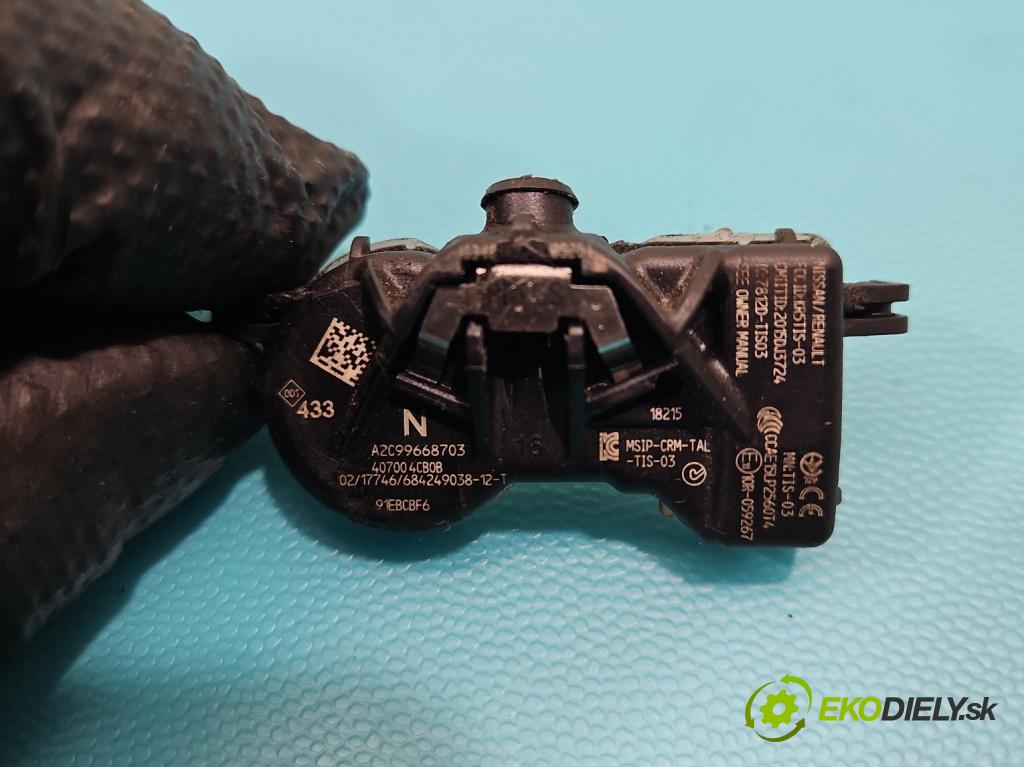 Renault Megane IV 2016-2024 1.3 116 hp manual 85 kW 1332 cm3 5- snímač tlaku pneumatika A2C99668703 (Snímač tlaku v pneumatice)