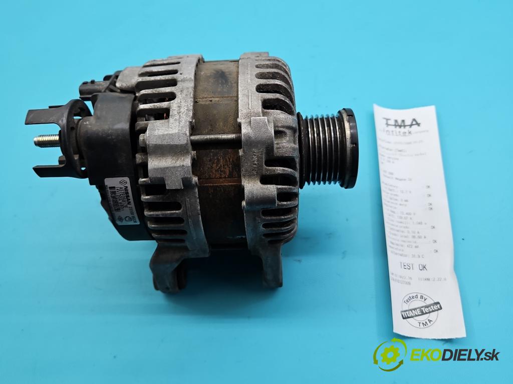 Renault Megane IV 2016-2024 1.3 116 HP manual 85 kW 1332 cm3 5- Alternator A5TE0581ZE (Alternátor)