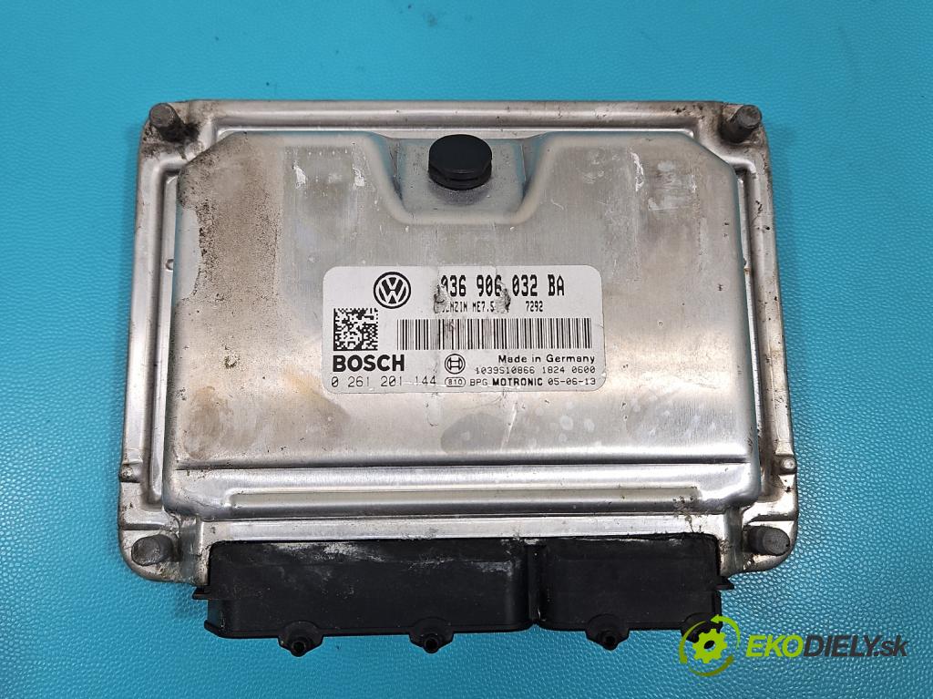 Vw Golf V 2003-2009 1.4 16V 75 HP manual 55 kW 1390 cm3 3- riadiaca jednotka motora 036906032BA