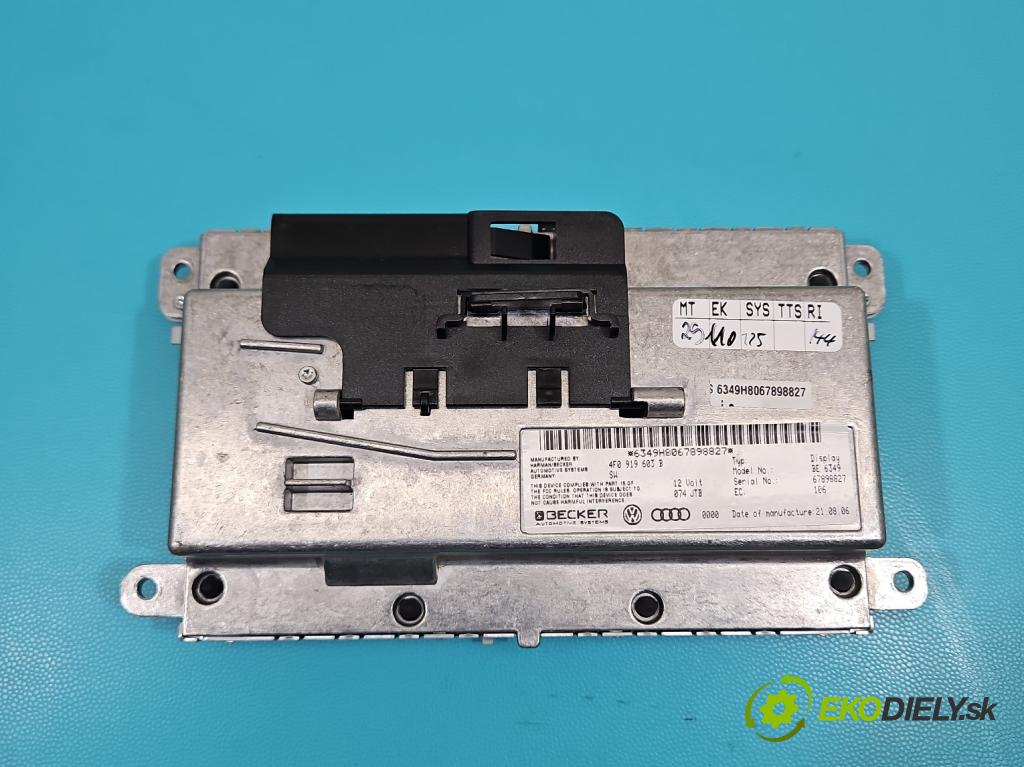 Audi Q7 2005-2015 3.6 V6 FSI 280KM: automatic 206 kW 3562 cm3 5- Zobrazit: 4F0919603B (Prístrojová doska)