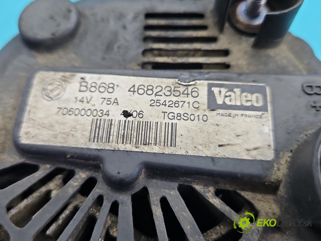 Fiat Doblo I 2001-2010 1,3.0 jtd 75 HP manual 55 kW 1248 cm3 5- Alternator 46823546 (Alternátor)