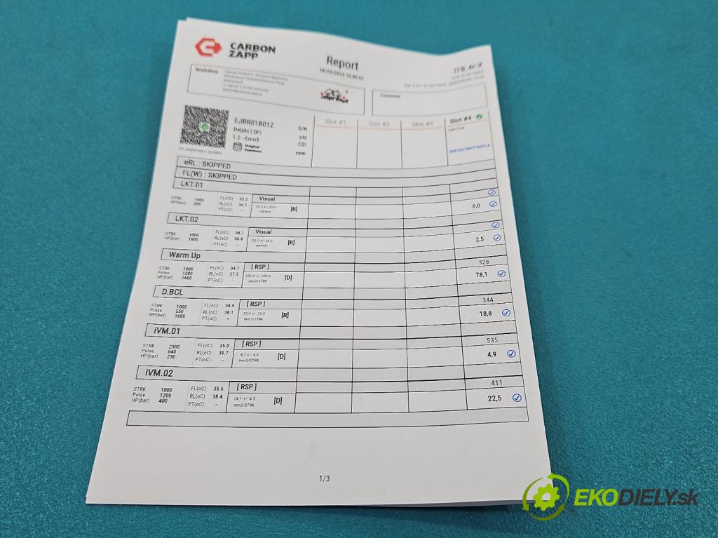 Nissan Almera N16 2000-2006 1.5 dci 82 HP manual 60 kW 1461 cm3 5- vstrek EJBR01801Z (Vstrekovač paliva)