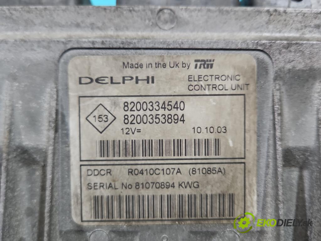 Nissan Almera N16 2000-2006 1.5 dci 82 HP manual 60 kW 1461 cm3 5- riadiaca jednotka motora 8200334540