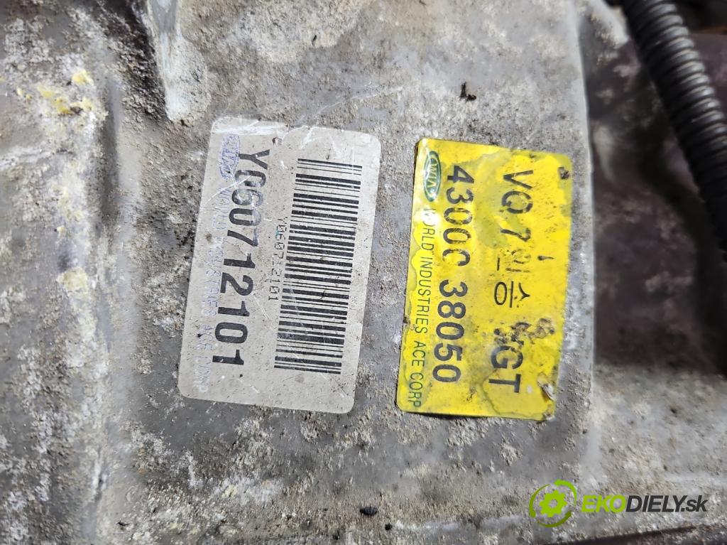 Kia Carnival II 2005-2014 2.9 crdi 185 hp manual 136 kW 2902 cm3 5- převodovka stupňová manual Y060712101