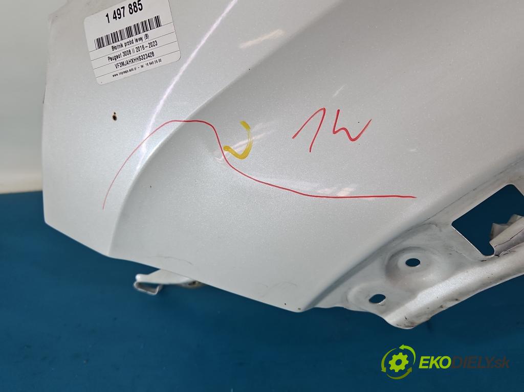 Peugeot 3008 II 2016-2023 2.0 hdi 150 hp manual 110 kW 1997 cm3 5- blatnik přední levý  (Levý přední blatník)