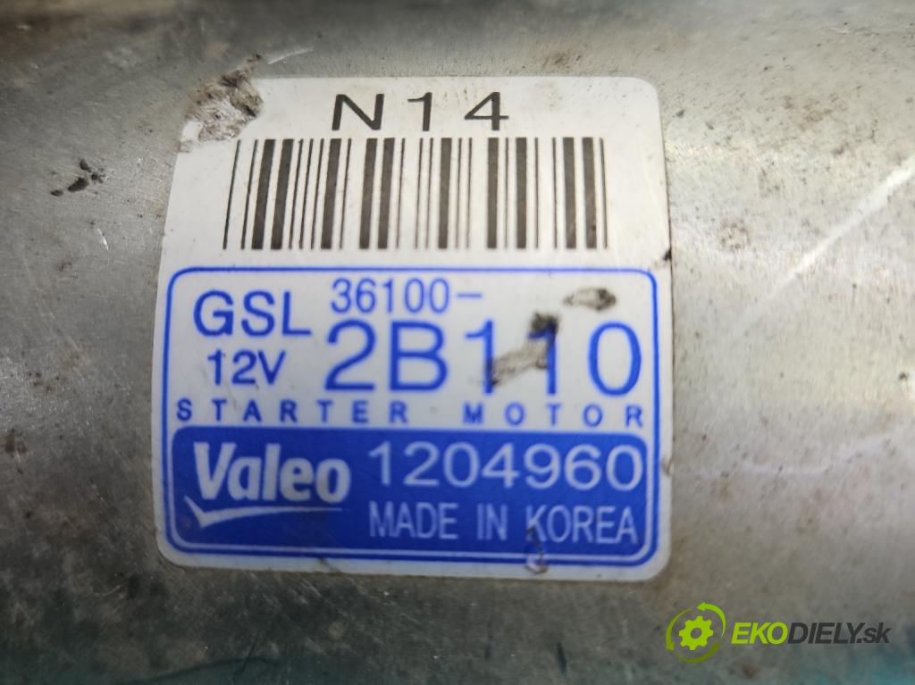 Hyundai Elantra VI 2015-2020 1.6 16V 128 hp manual 93.8 kW 1591 cm3 4- startér: 36100-2B110 (Startér)