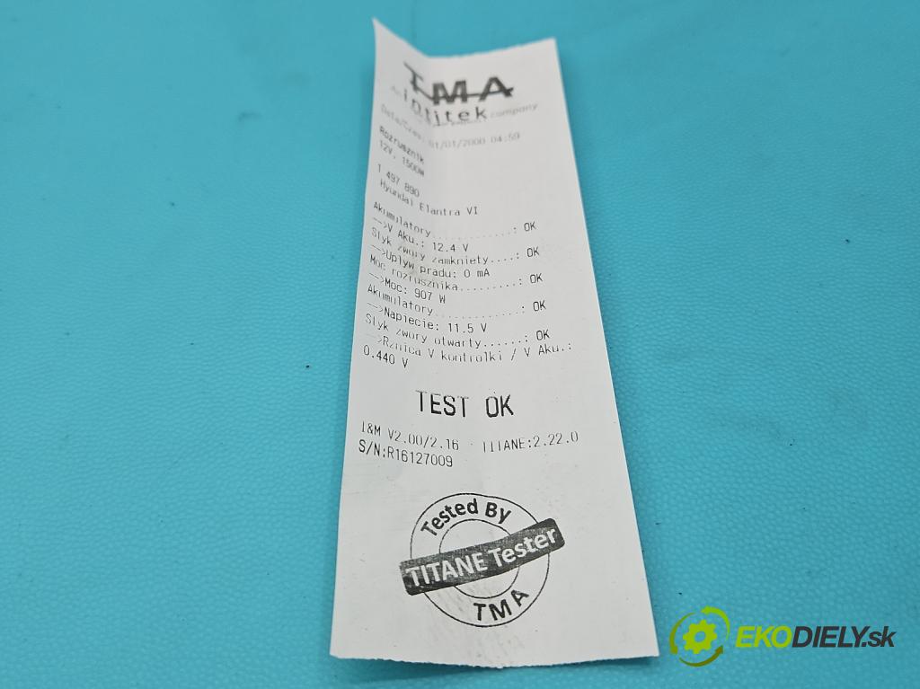 Hyundai Elantra VI 2015-2020 1.6 16V 128 hp manual 93.8 kW 1591 cm3 4- startér: 36100-2B110 (Startér)