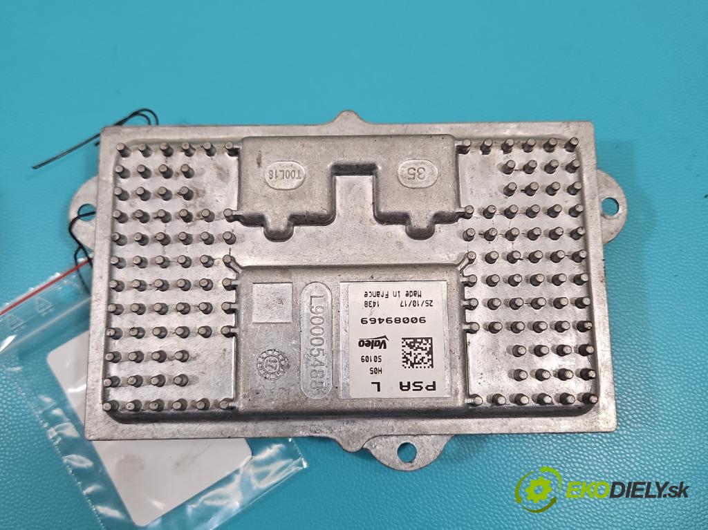 Peugeot 3008 II 2016-2023 2.0 hdi 150 HP manual 110 kW 1997 cm3 5- střídač: xenon 90089469 (Riadiaca jednotka xenónu)