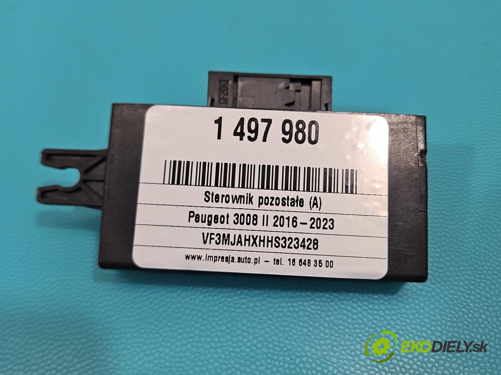 Peugeot 3008 II 2016-2023 2.0 hdi 150 hp manual 110 kW 1997 cm3 5- řídící jednotka 9825342280