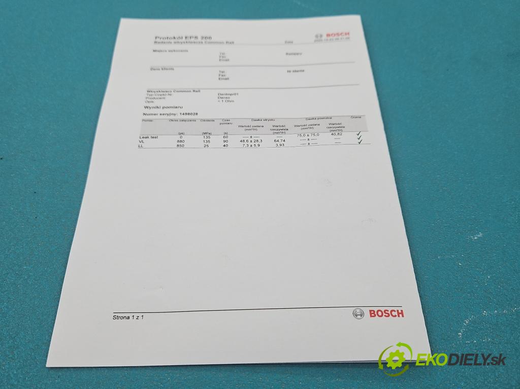 Mazda 5  2005-2010 2.0 citd 143 HP manual 105 kW 1998 cm3 5- vstrek RF7J 13H50 (Vstrekovač paliva)