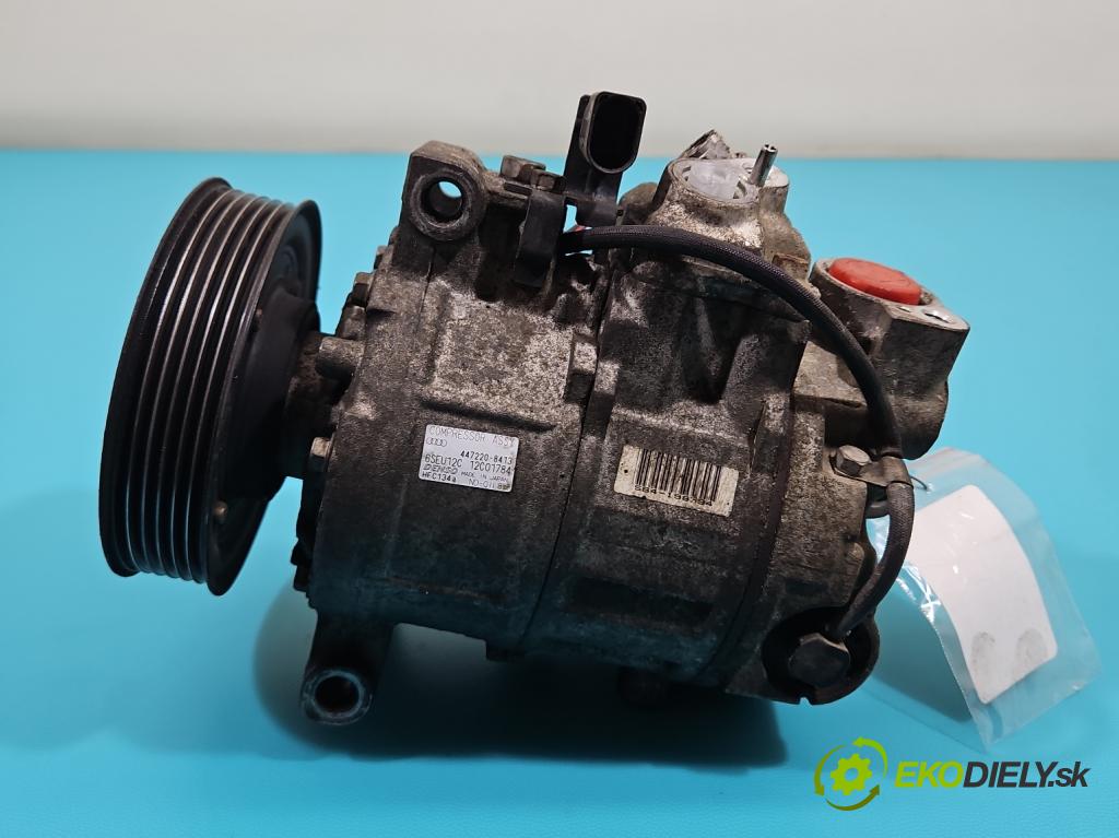 Audi A4 B6 2000-2004 2.0 20V 131 HP manual 96 kW 1984 cm3 4- Kompresor: klimatizácie 447220-8413 (Kompresor klimatizácie)